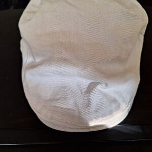 Men's White Corduroy Cap
